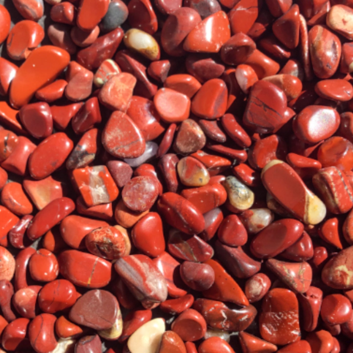 RED JASPER Chips - 3-7 or 5-9mm - 1, 2, 4, 8 oz - Gemstone Chips - Crystal Chips - Roller Bottle Chips - Healing Crystals - Arts & Crafts