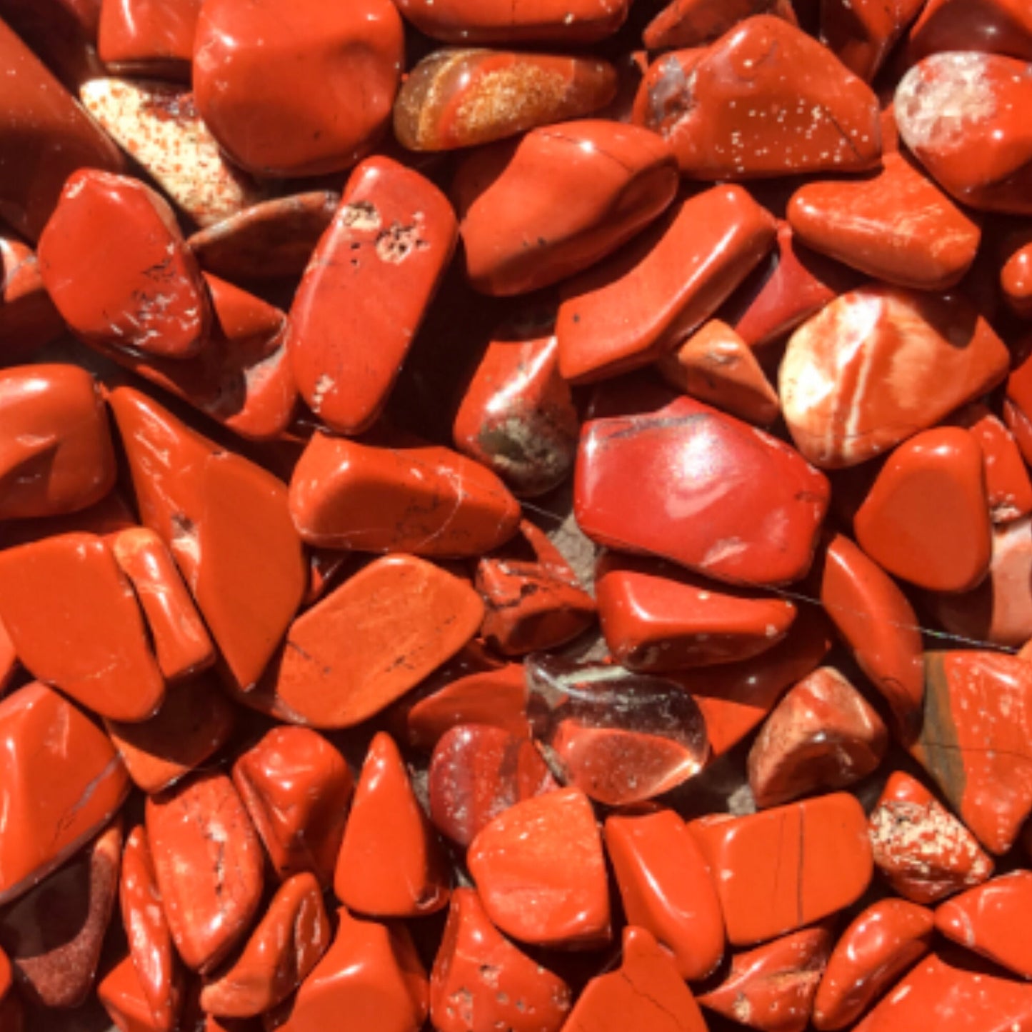 RED JASPER Chips - 3-7 or 5-9mm - 1, 2, 4, 8 oz - Gemstone Chips - Crystal Chips - Roller Bottle Chips - Healing Crystals - Arts & Crafts