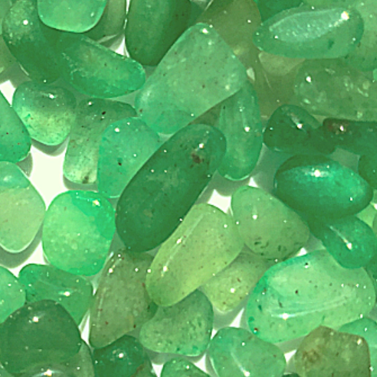 GREEN AVENTURINE Chips - 5-9mm - 1, 2, 4, 8 oz - Crystal Chips - Gemstone Chips - Roller Bottle Chips - Healing Crystals - Crafts