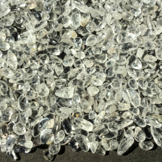 CLEAR QUARTZ Chips - 3-7mm - 1, 2, 4, 8 oz - Gemstone Chips - Crystal Chips - Roller Bottle Chips - Healing Crystals - Arts & Crafts