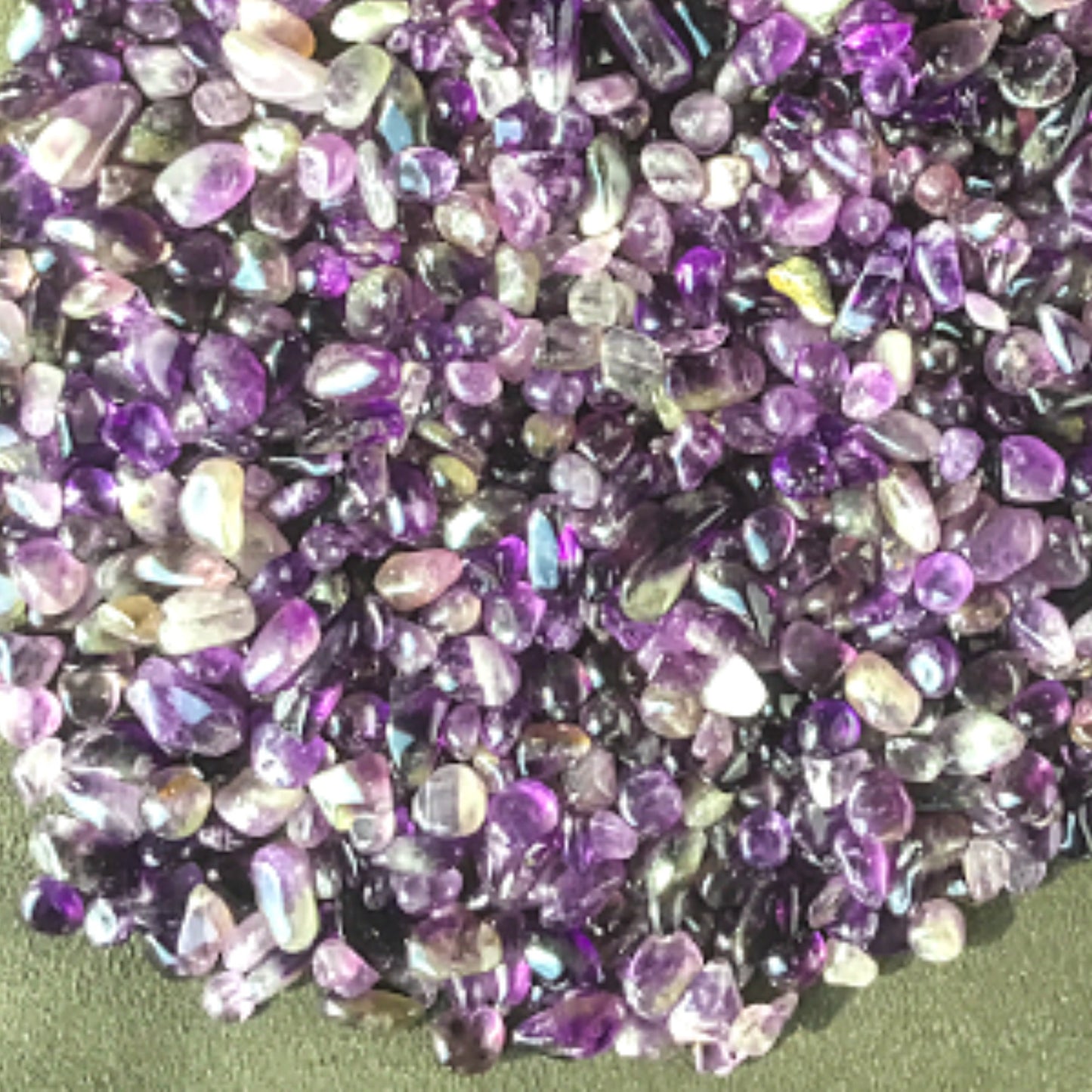 AMETHYST Chips - 3-7mm - 1, 2, 4, 8 oz - Crystal Chips - Gemstone Chips - Roller Bottle Chips - Healing Crystals - Arts and Crafts