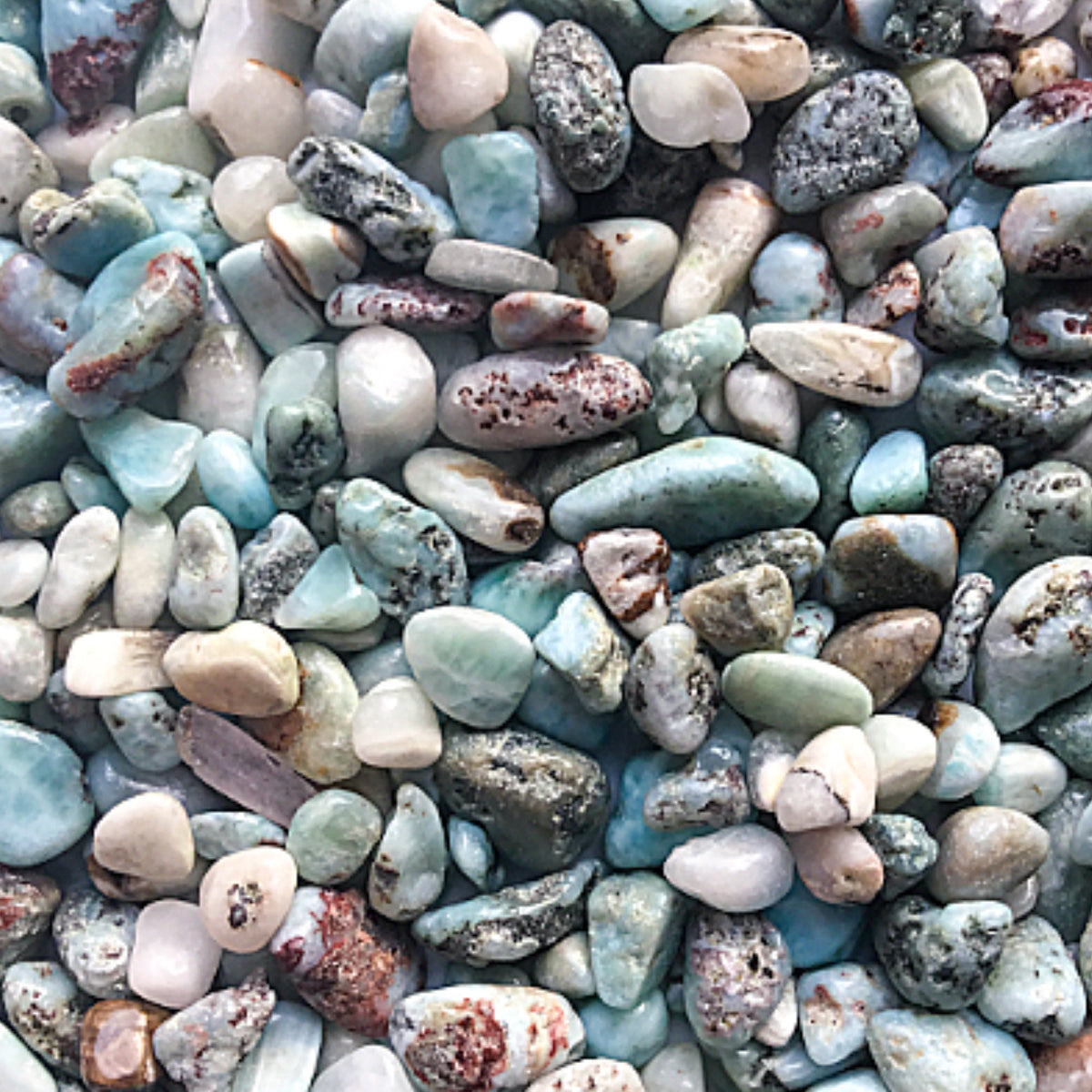 Stone Cheaps LARIMAR Chips - 3-7mm - 1, 2, 4, 8 oz - Gemstone Chips - Crystal Chips ...
