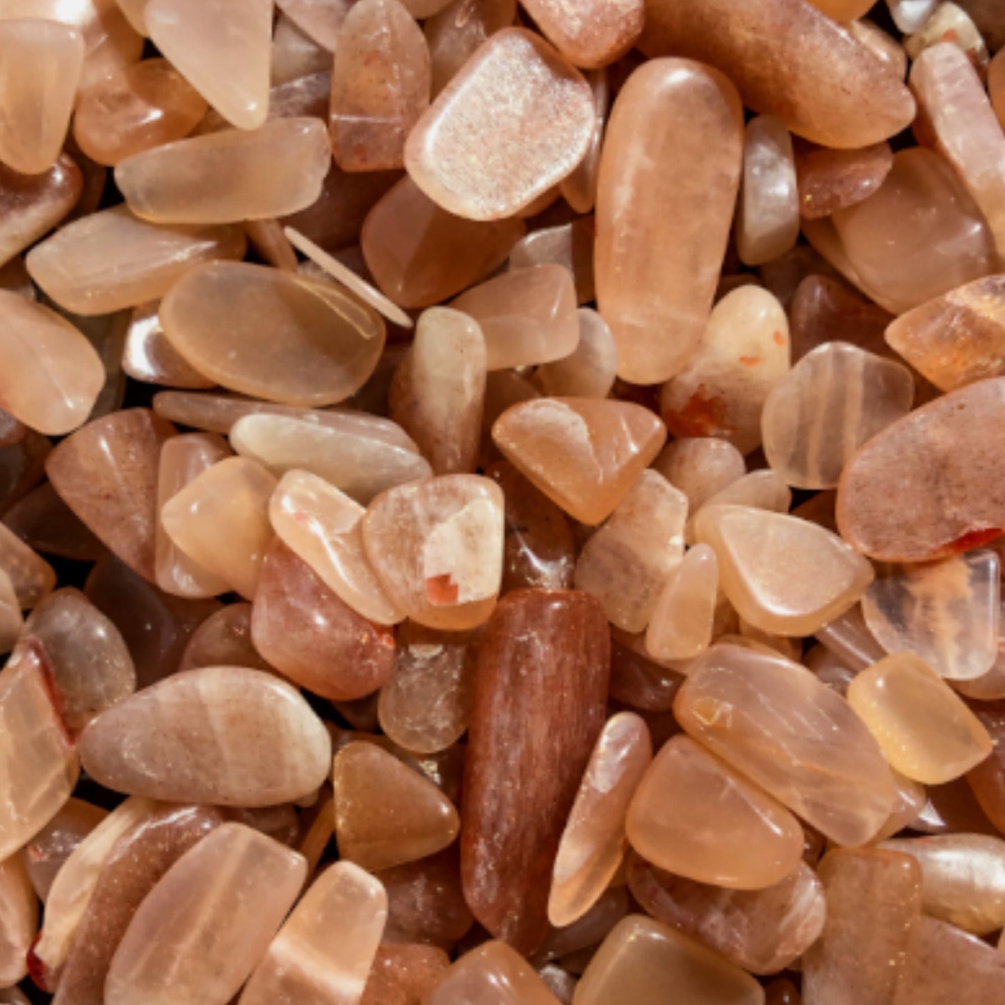 SUNSTONE Chips - 5-9mm - 1, 2, 4, 8 oz - Crystal Chips - Gemstone Chips - Roller Bottles Chips - Healing Crystals - Arts & Crafts