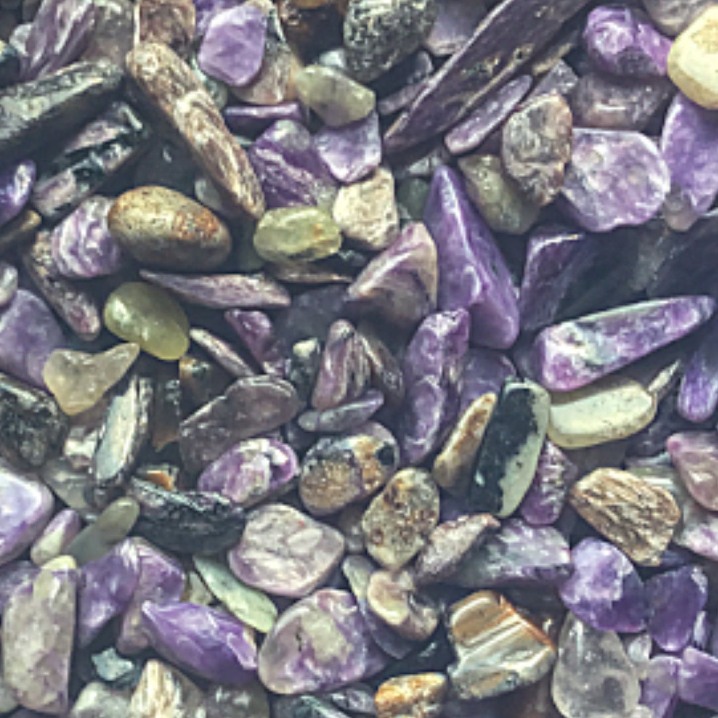 CHAROITE Chips - 5-9mm - 1, 2, 4, 8 oz  - Gemstone Chips - Crystal Chips - Roller Bottle Chips - Healing Crystals - Arts & Crafts