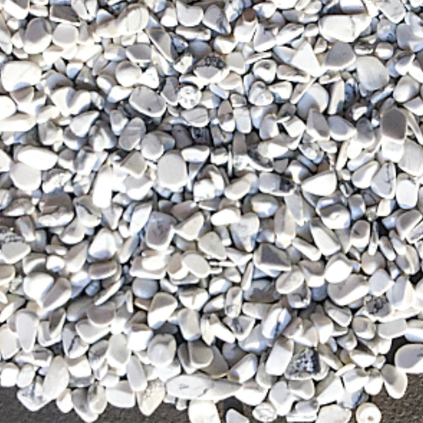 HOWLITE Chips - 5-9mm - 1, 2, 4, 8 oz - Gemstone Chips - Crystal Chips - Roller Bottle Chips - Healing Crystals - Arts & Crafts