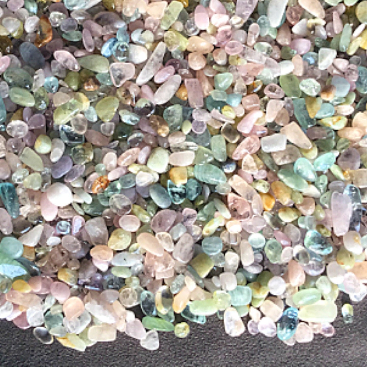 MORGANITE Chips - 5-7mm - 1, 2, 4, 8 oz  - Gemstone Chips - Crystal Chips - Roller Bottle Chips - Healing Crystals - Arts & Crafts