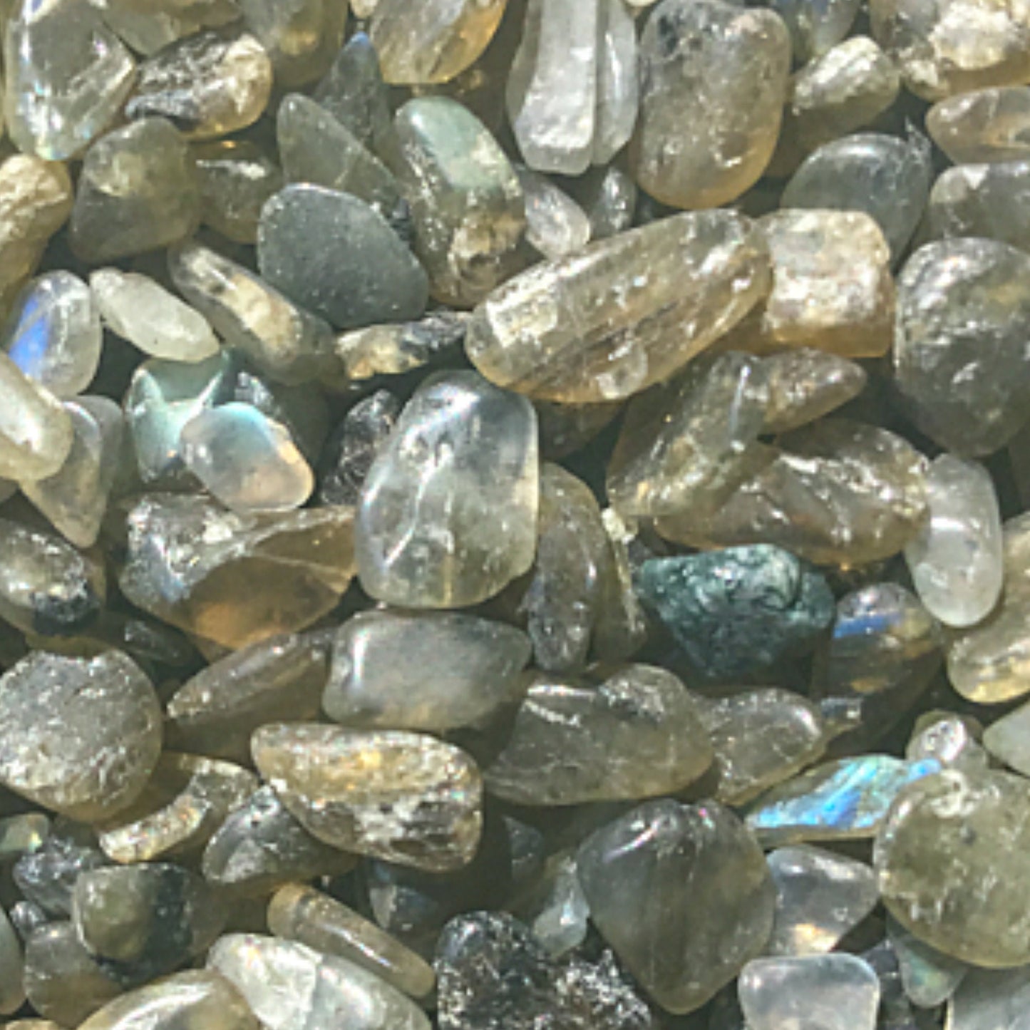 LABRADORITE Chips - 3-7mm - 1, 2, 4, 8 oz - Crystal Chips - Gemstone Chips - Roller Bottle Chips - Healing Crystals - Arts & Crafts