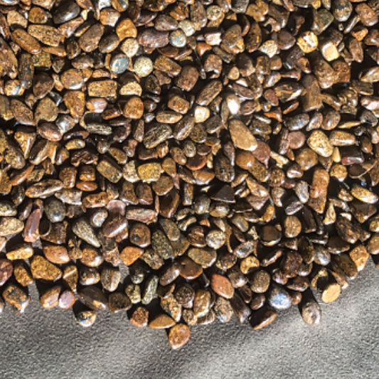 BRONZITE Chips - 5-9mm - 1, 2, 4, 8 oz  - Gemstone Chips - Crystal Chips - Roller Bottle Chips - Healing Crystals - Arts & Crafts