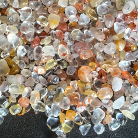 GOLDEN HEALER Chips - 3-7mm - 1, 2, 4, 8 oz  - Gemstone Chips - Crystal Chips - Roller Bottle Chips - Healing Crystals - Arts & Crafts