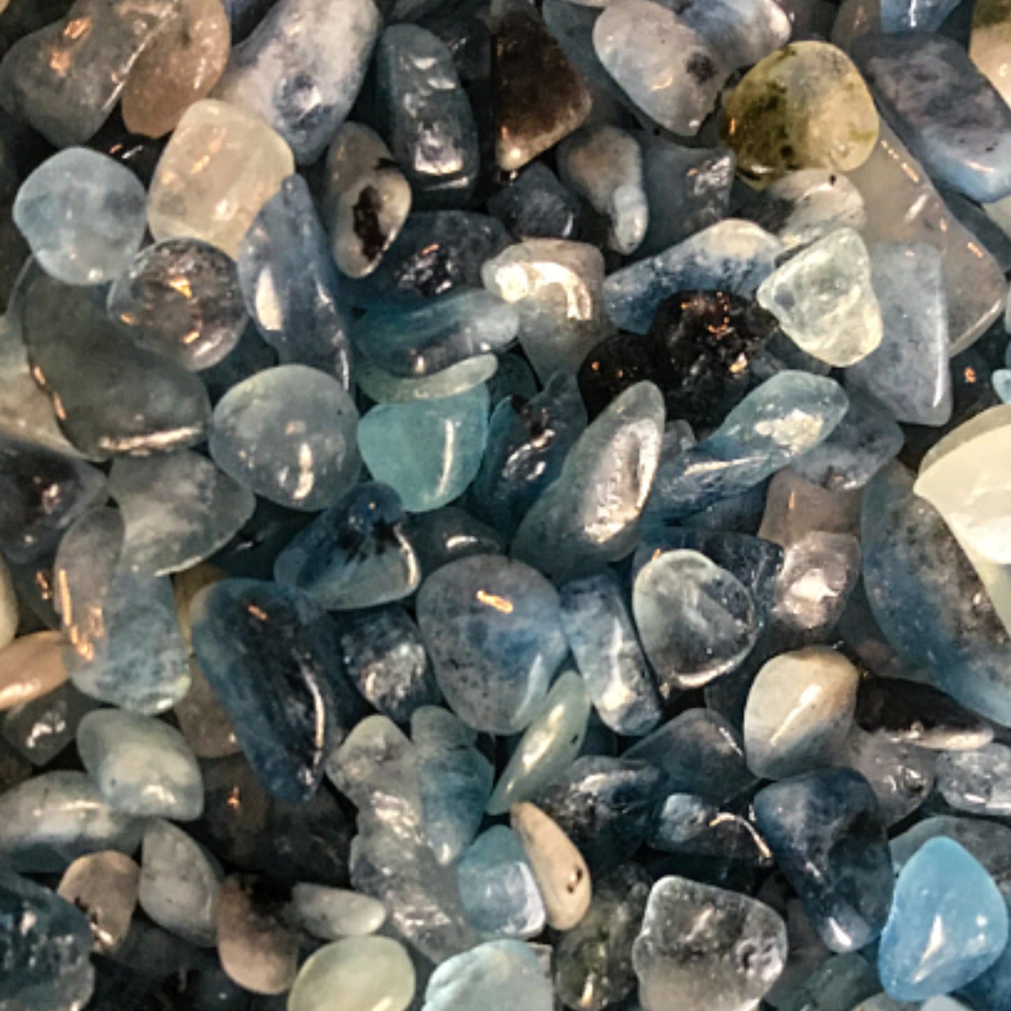 DEVIL BLUE Chips - 3-9mm - 1, 2, 4, 8 oz - Crystal Chips - Gemstone Chips - Roller Bottle Chips - Healing Crystals - Arts & Crafts