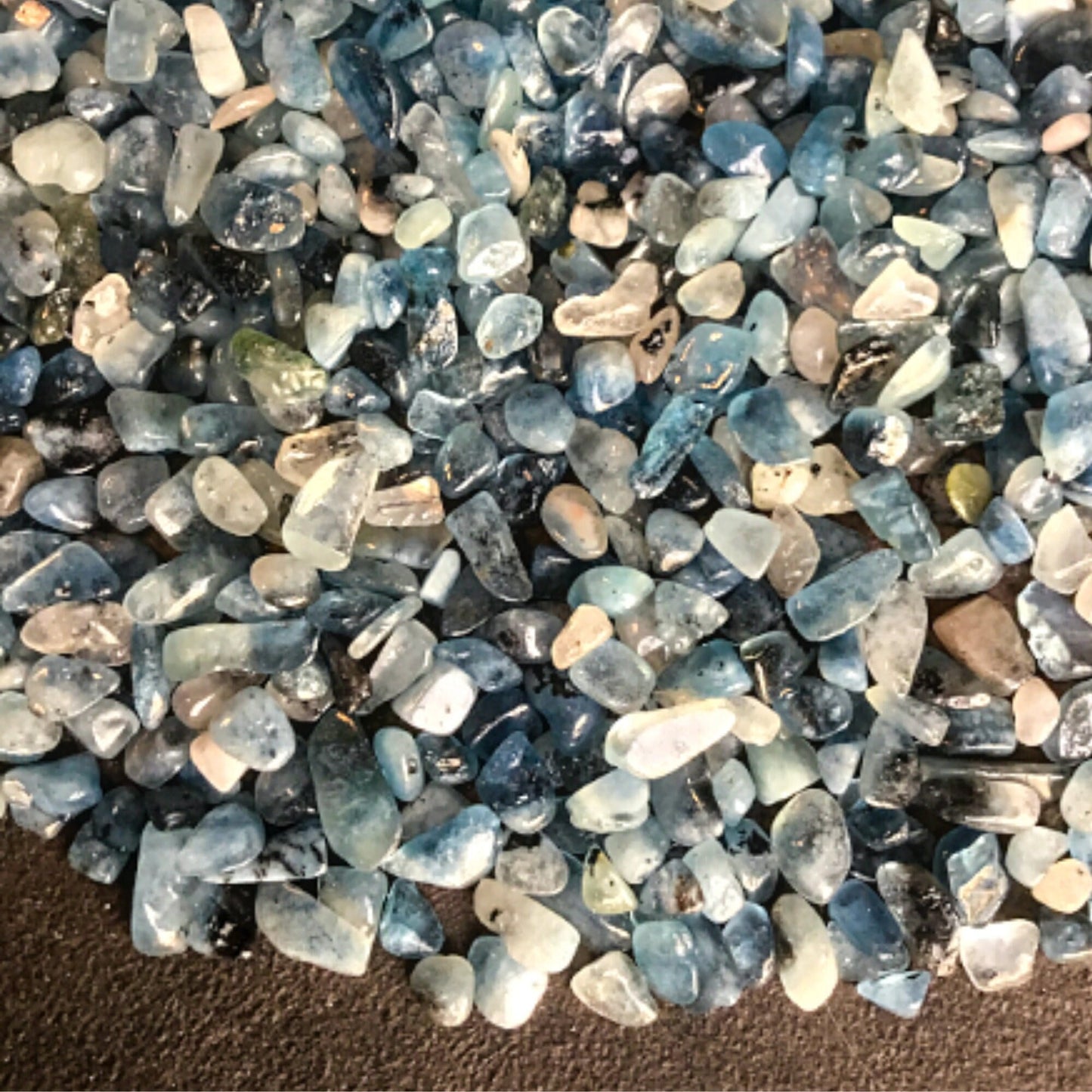 DEVIL BLUE Chips - 3-9mm - 1, 2, 4, 8 oz - Crystal Chips - Gemstone Chips - Roller Bottle Chips - Healing Crystals - Arts & Crafts