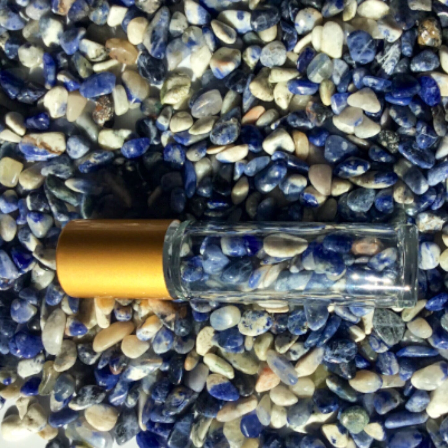 SODALITE Chips - 3-7mm - 1, 2, 4, 8 oz - Gemstone Chips - Crystal Chips - Roller Bottle Chips - Healing Crystals - Arts & Crafts