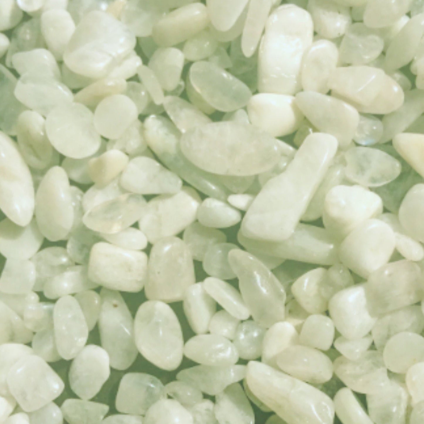 WHITE MOONSTONE Chips - 5-9mm - 1, 2, 4, 8 oz Crystal Chips - Gemstone Chips - Roller Bottle Chips - Healing Crystals - Arts & Crafts