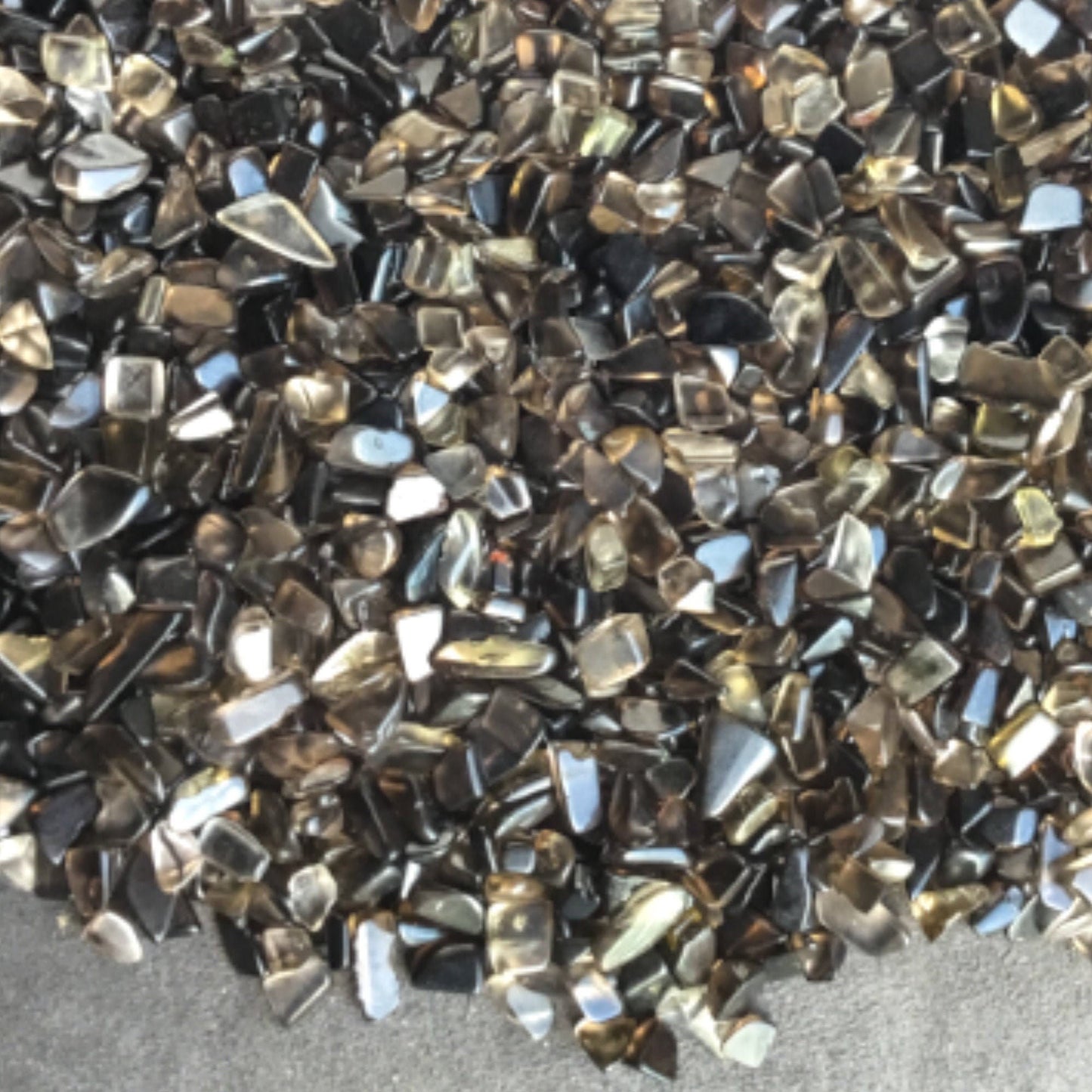 SMOKEY QUARTZ Chips - 5-7mm - 1, 2, 4, 8 oz - Crystal Chips - Gemstone Chips - Roller Bottle Chips - Healing Crystals - Arts & Crafts