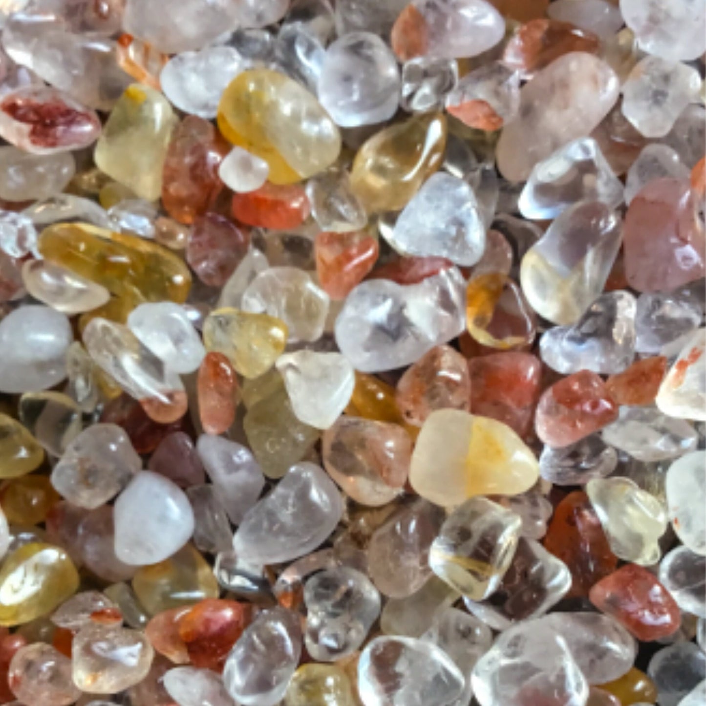 GOLDEN HEALER Chips - 3-7mm - 1, 2, 4, 8 oz  - Gemstone Chips - Crystal Chips - Roller Bottle Chips - Healing Crystals - Arts & Crafts