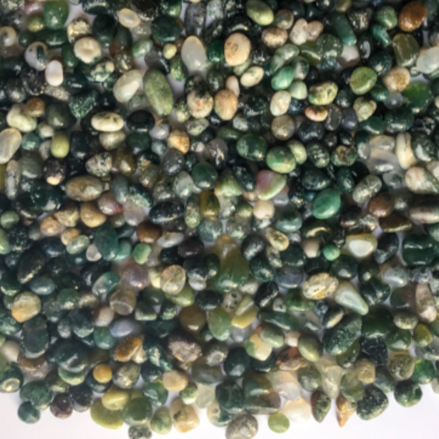 MOSS AGATE Chips - 3-7mm - 1, 2, 4, 8 oz - Crystal Chips - Gemstone Chips - Roller Bottle Chips - Healing Crystals - Arts & Crafts