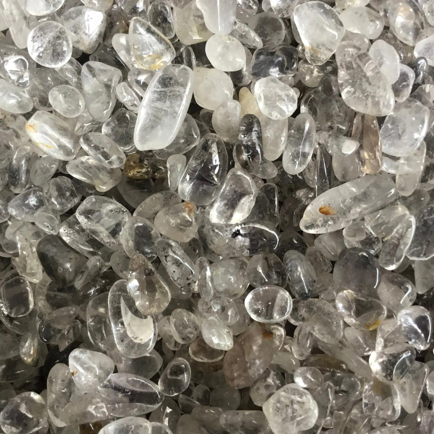 HERKIMER DIAMOND Chips - 3-9mm - 1, 2, 4, 8 oz  - Gemstone Chips - Crystal Chips - Roller Bottle Chips - Healing Crystals - Arts & Crafts