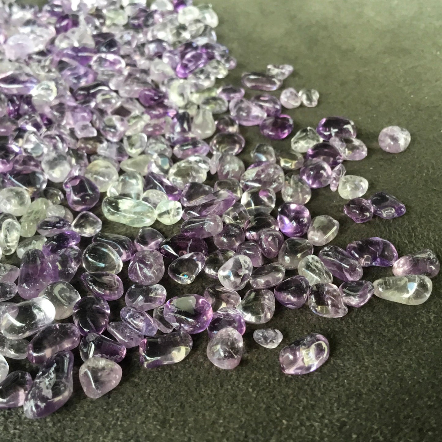 CLEAR AMETHYST Chips - 3-7mm - 1, 2, 4, 8 oz - Crystal Chips - Gemstone Chips - Roller Bottle Chips - Healing Crystals - Arts and Crafts