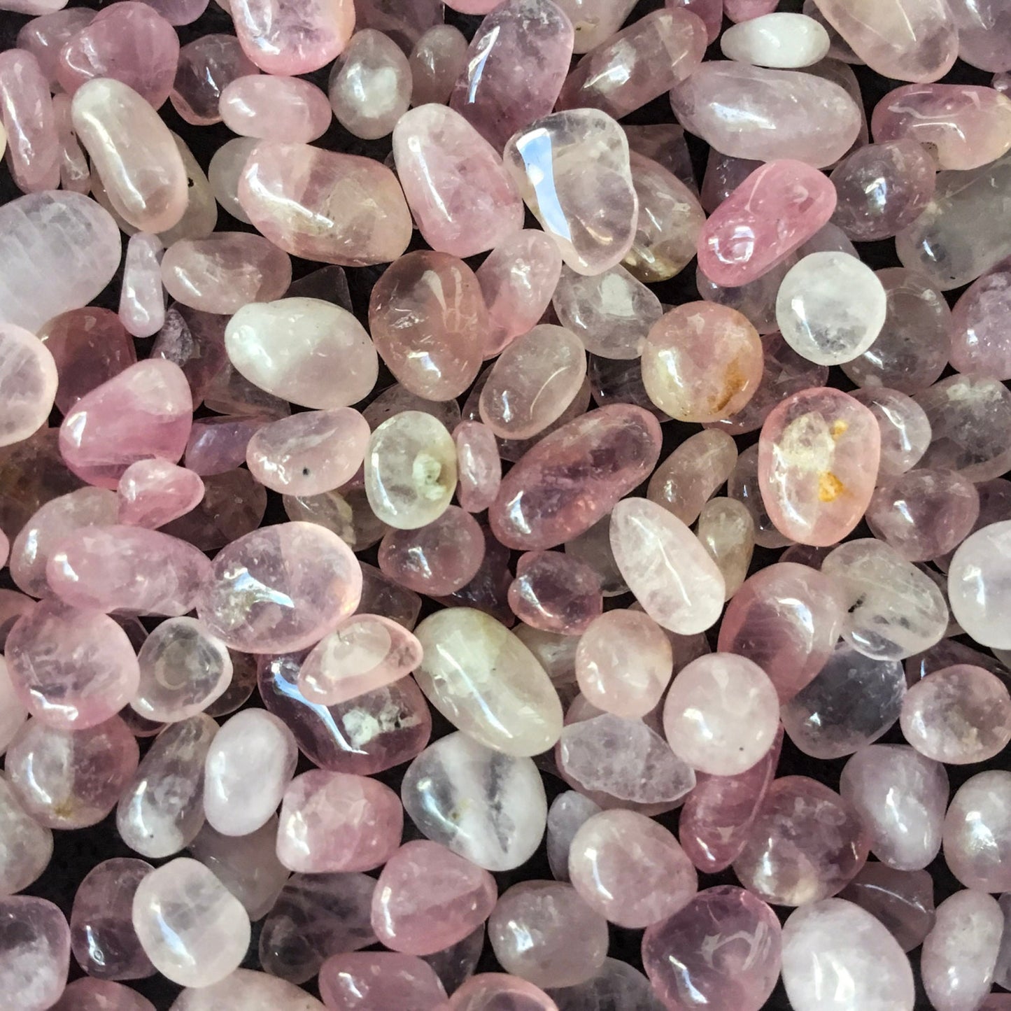 DARK ROSE QUARTZ Chips - 3-7mm - 1, 2, 4, 8 oz - Crystal Chips - Gemstone Chips - Roller Bottle Chips - Healing Crystals - Arts & Crafts