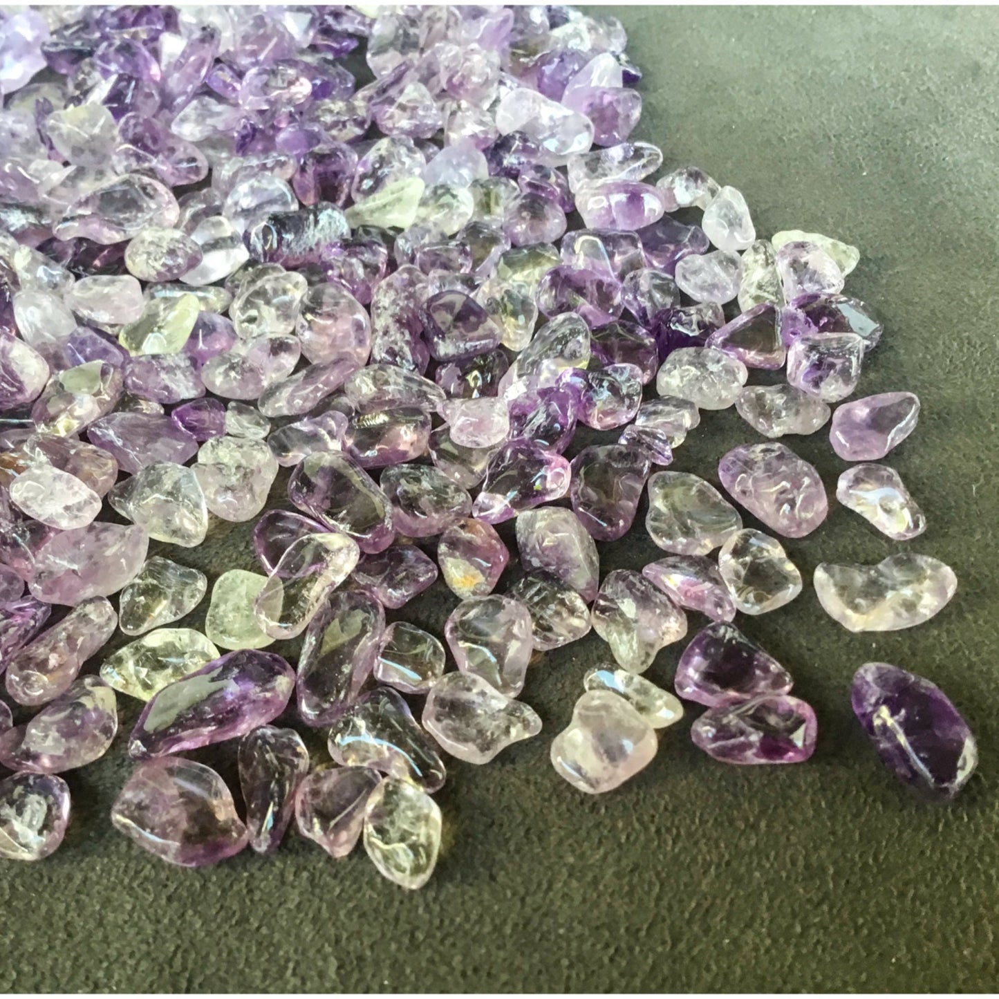 BRAZILIAN AMETHYST Chips - 5-9mm - 1, 2, 4, 8 oz - Crystal Chips - Gemstone Chips - Roller Bottle Chips - Healing Crystals - Arts and Crafts