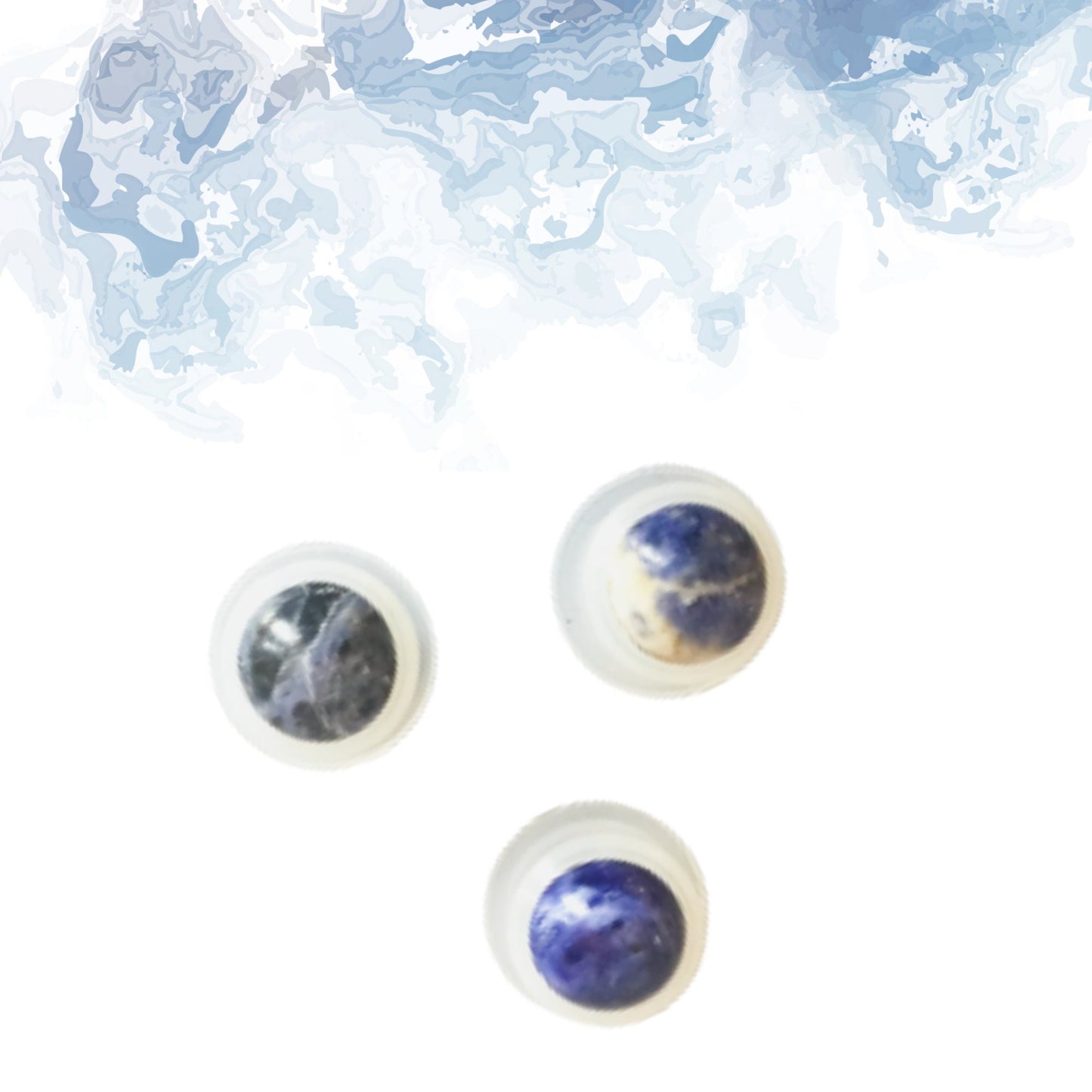 SODALITE Rollerball - 1 or Sets - Gemstone Roller Ball - Crystal Roller Ball - Rollerball Insert - Roller Bottle Top